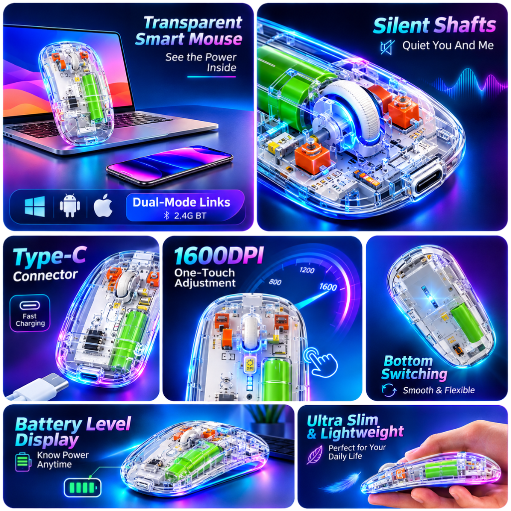 New Transparent Wireless Mouse
